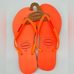 Havaianas orange glitter sandal